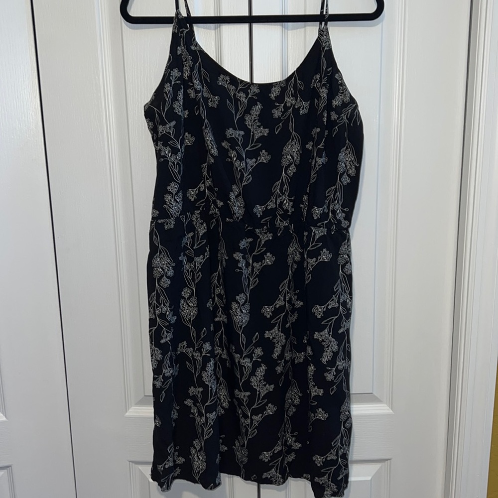 Old Navy Black Floral Dress | Size XL